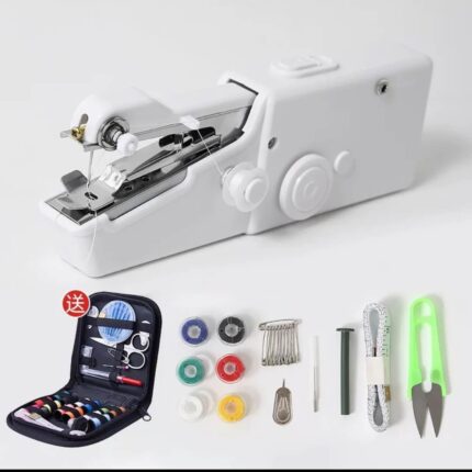 Mini Machine à Coudre Portative (à main) + Kit couture complet