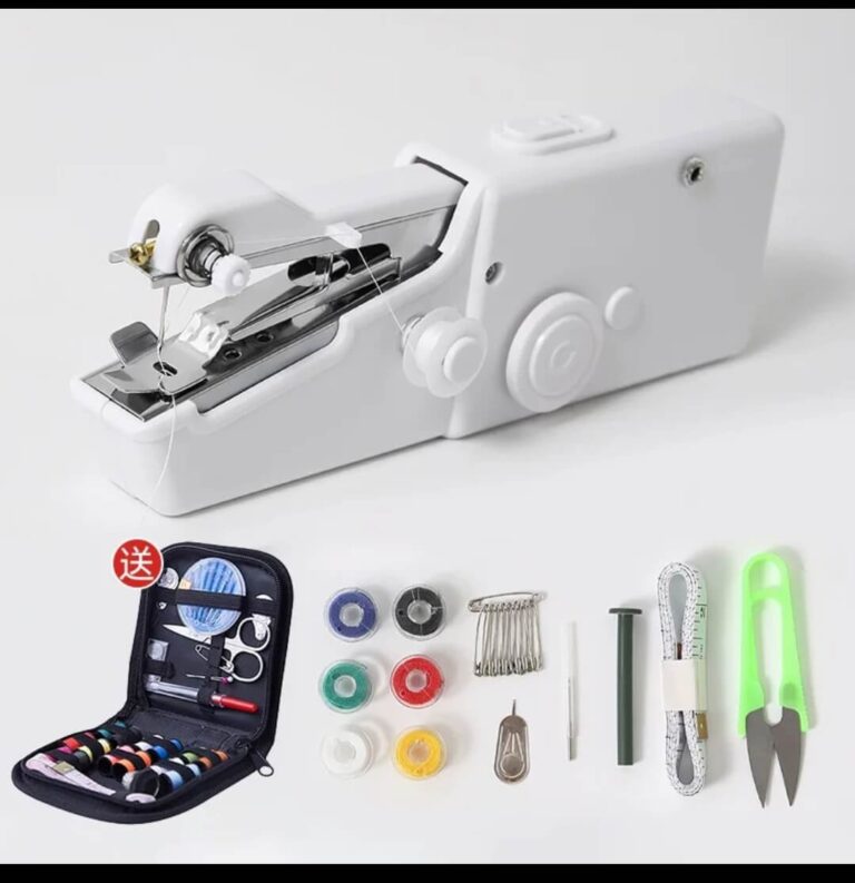 Mini Machine à Coudre Portative (à main) + Kit couture complet