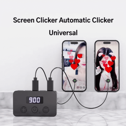 Clicker / Tapoteur d’écran automatique USB avec écran LED+ 3 pinces tapoteuses