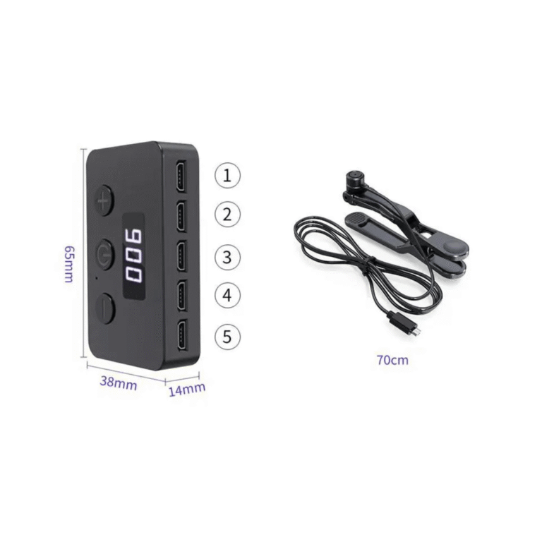 Clicker / Tapoteur d’écran automatique USB avec écran LED+ 3 pinces tapoteuses