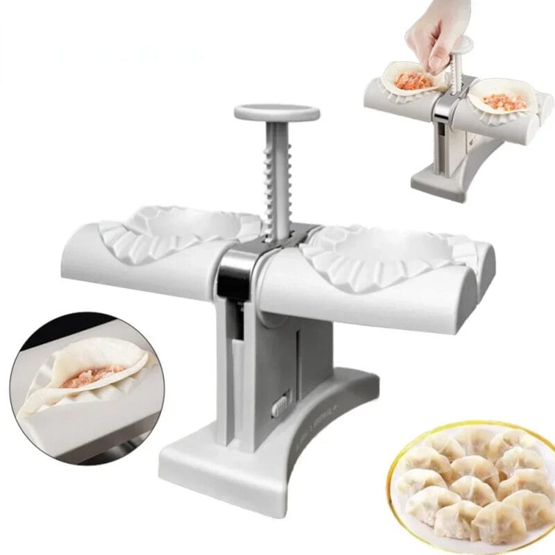 Machine à boulettes manuelle, bricolage, presse à double tête, moule vers le haut, anadas, moule à raviolis, gadget de cuisine, accessoires
