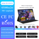 L160QCR modèle à brosse haute 2,5K 144hz de 16,1 pouces
