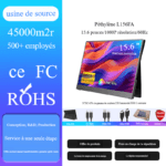 L156FA 15.6" 1080P étui en cuir d’alliage d’aluminium