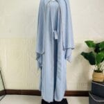 Bleu clair avec un turban