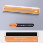 Coupe-pellicule plastique jaune et blanc (magnétique)