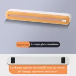 Coupe-pellicule plastique jaune et blanc (type ventouse)