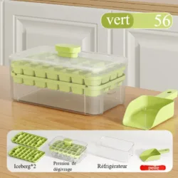 Double couche de fruits verts