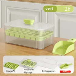 Couche simple de fruits verts