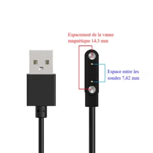 Noir/2P/7,62 mm Les propriétés électriques sont opposées