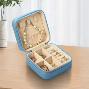 Cuir PU bleu clair